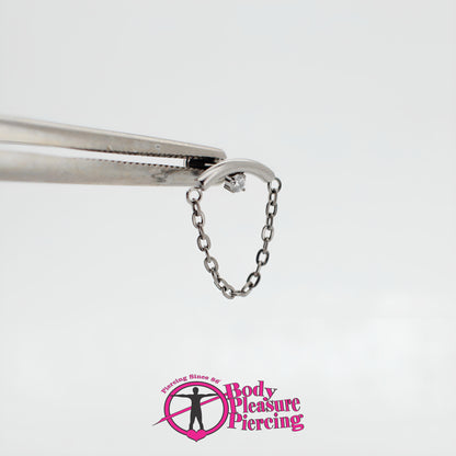 Chain Hidden Helix Stud Ti Int. 1.2mm(16g)