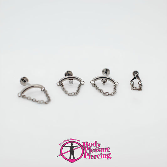 Chain Hidden Helix Stud Ti Int. 1.2mm(16g)