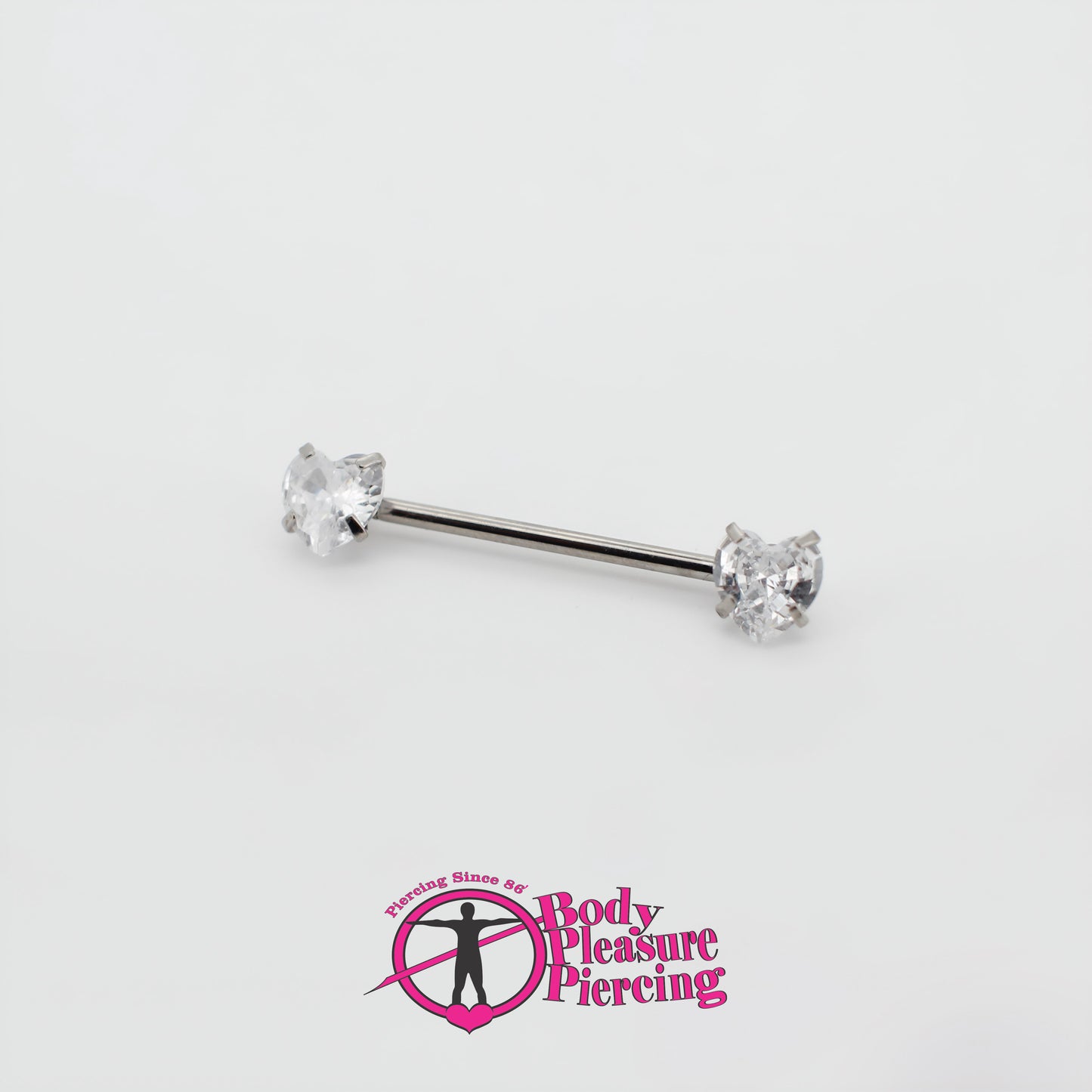 Heart End Nipple Bar - 1.6mm(14g)