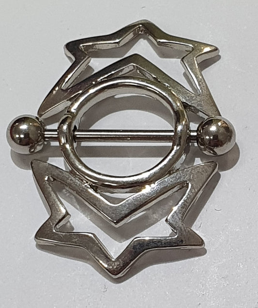 Double Star Metal Nipple Shield