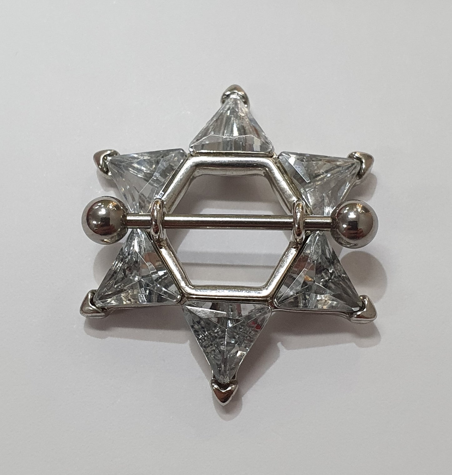 Jewelled Star of David Nipple Shield