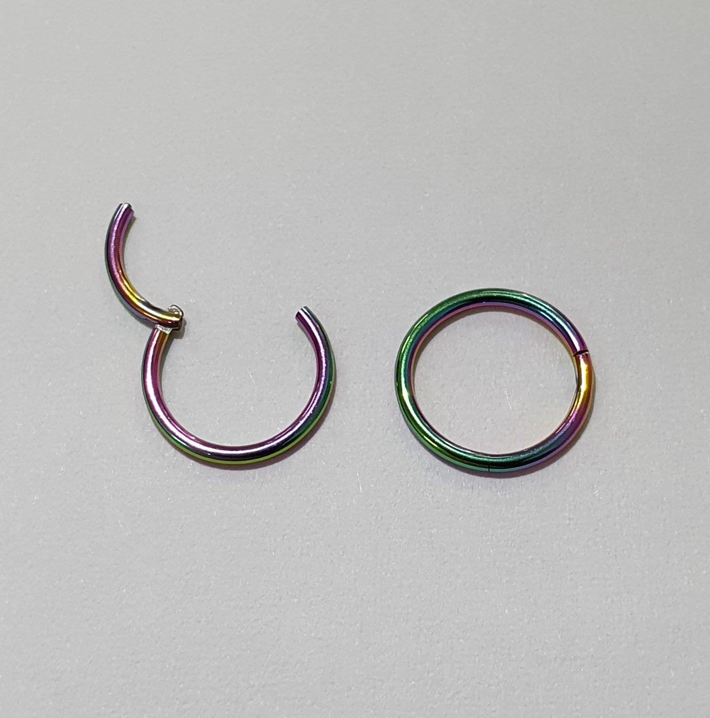 Hinged Segment Ring - 1mm(18g) Steel, Titanium, Rainbow, Black, Gold & Rose Gold