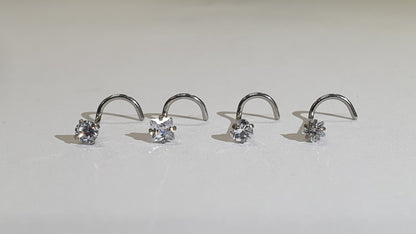 Assorted Shape Crystal Nose screws