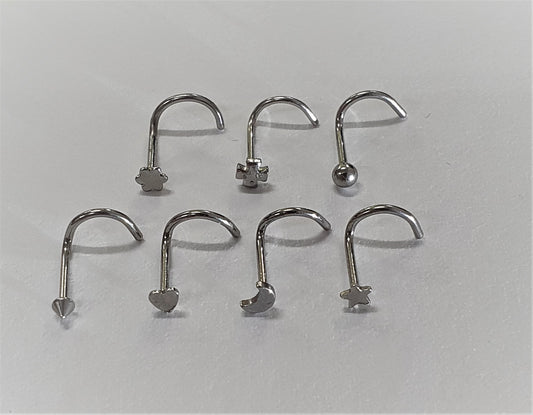 Surgical Stainless Steel Flat Top Nose Screws