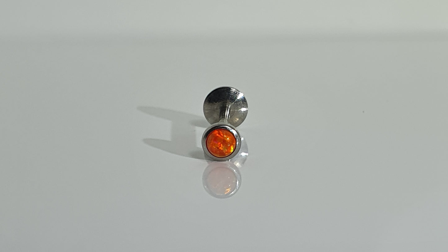 Opal Labret Stud 1.2mm(16g)