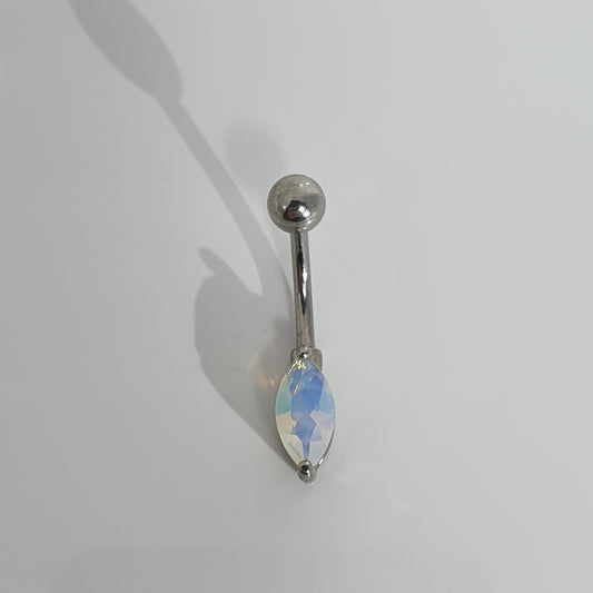 Narrow Opal Navel Stud