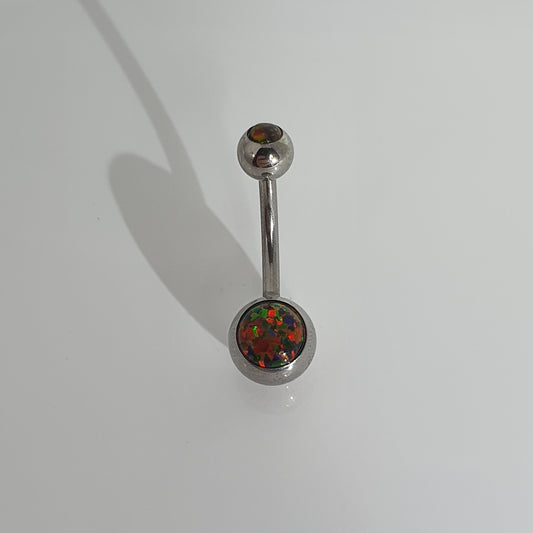 Opal Jewelled Navel Stud