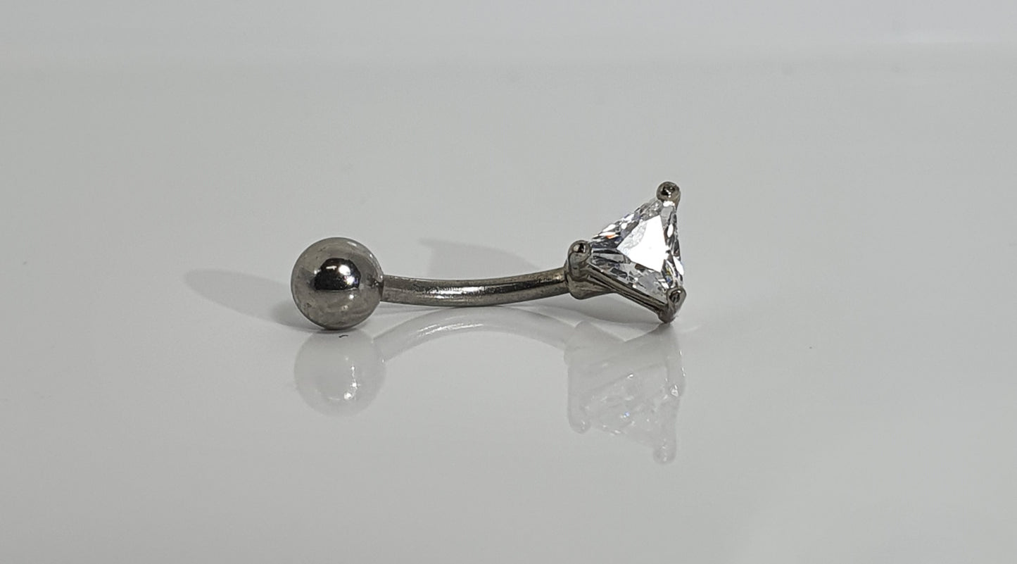 Shaped Crystal Curved Barbell