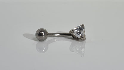 Shaped Crystal Curved Barbell