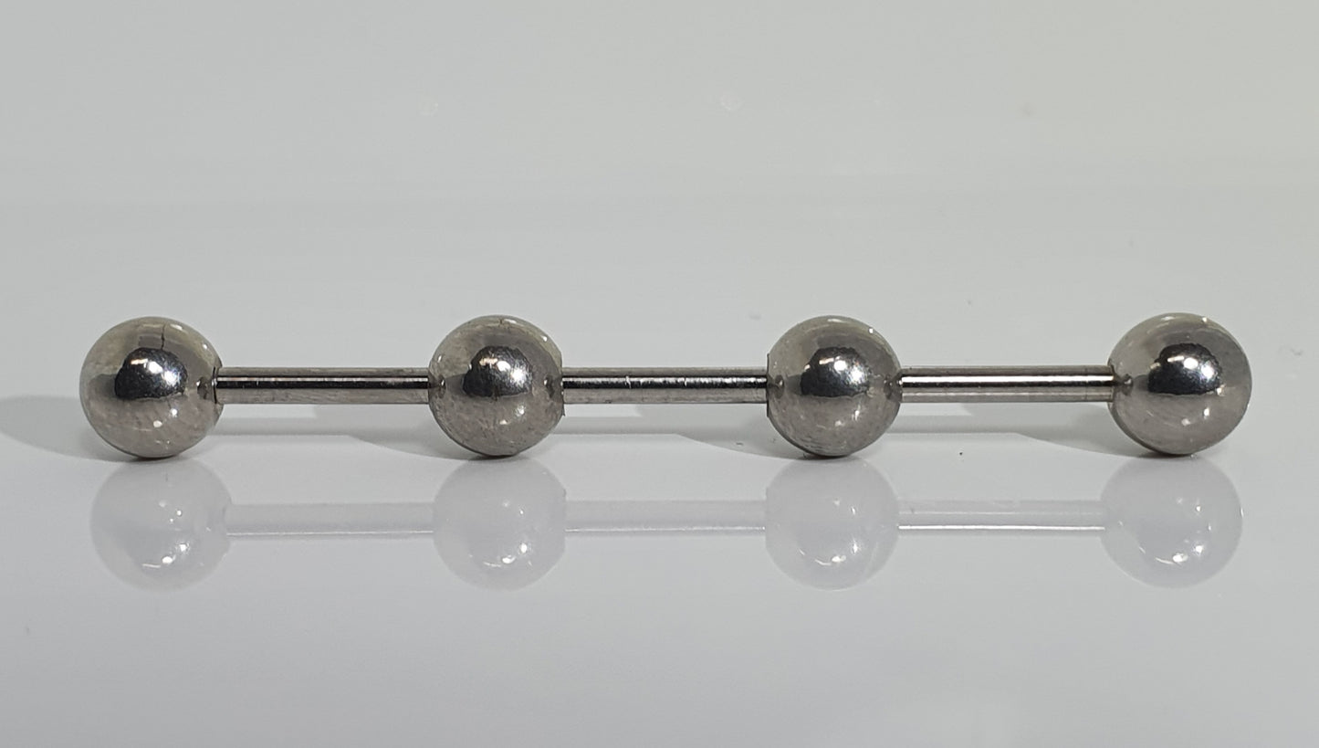 4 Ball Industrial Barbell