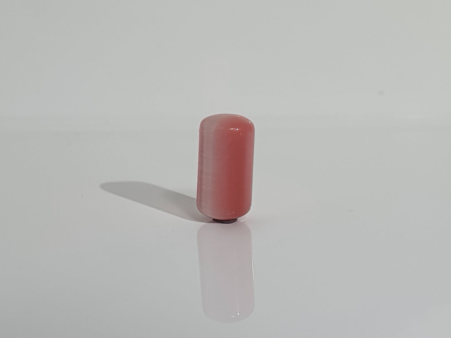 Pink and White Glass Plug