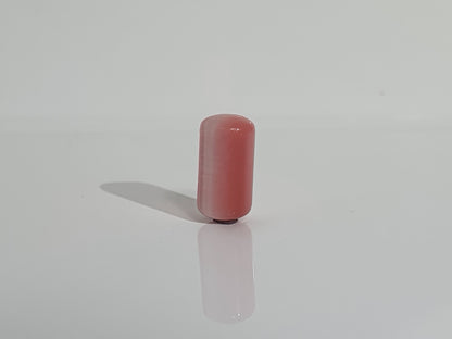 Pink and White Glass Plug