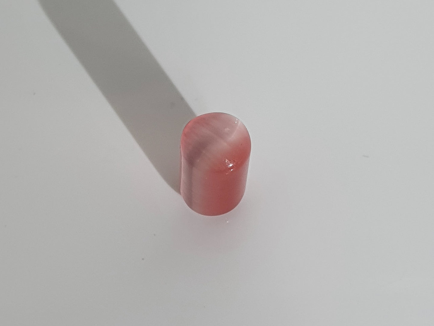 Pink and White Glass Plug