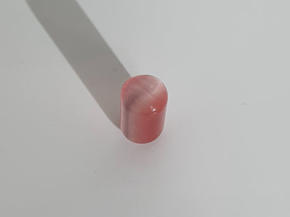 Pink and White Glass Plug