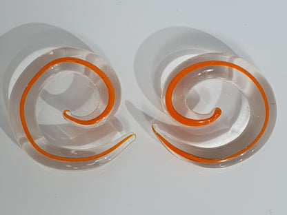Coloured Glass Ear Spiral