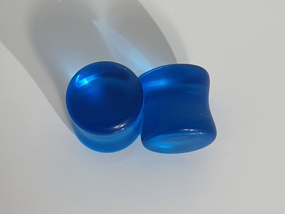 Light Blue Glass Plug