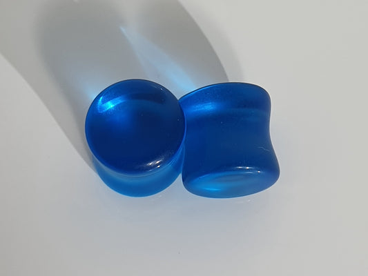 Light Blue Glass Plug