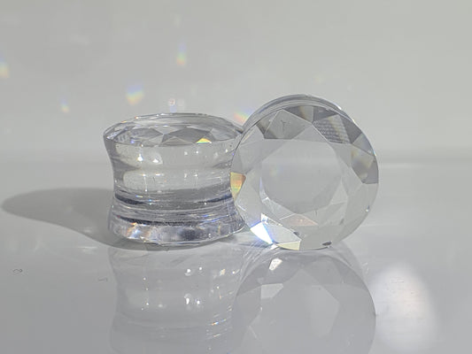 Clear Crystal Glass Plug