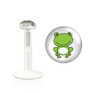 Threadless Bioplast Labret 1.2mm