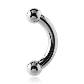 Titanium Large Gauge Curved Barbell