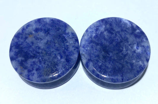 Sodalite Genuine Stone Plug (Flared)