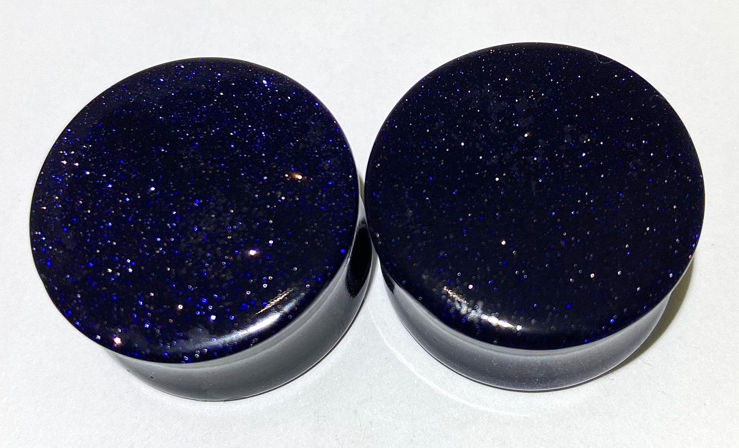 Blue Goldstone Exotic Stone Plug