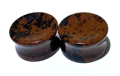 Red Obsidian Exotic Stone Plug