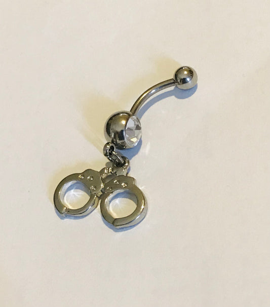 Crystal Handcuff Navel Bar 1.6mm(14g)